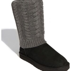 UGG Tularosa Detachable Boot With Knit Sweater Overlay Size 9